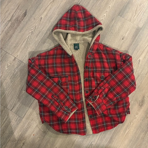 Wild Fable Small Red Plaid Coat - Picture 4 of 5